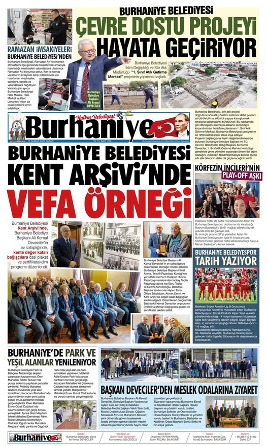 Burhaniye Belediyesi'nin 255. Sayı Gazetesi Yayımlandı