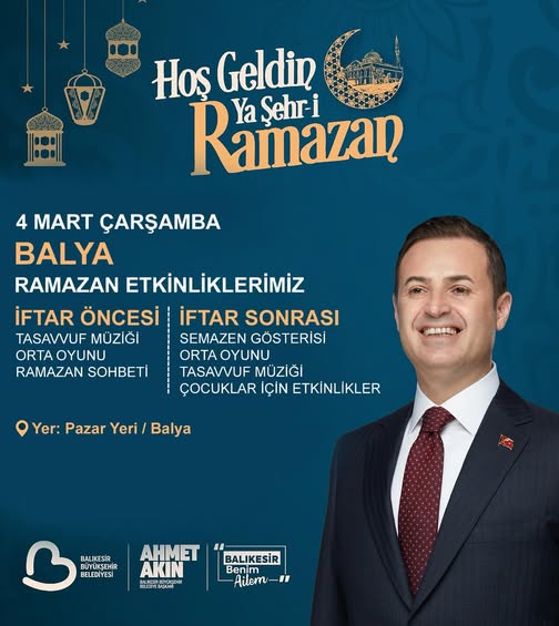 Balya'da Büyükşehir Belediyesi İftar Programı Düzenleniyor