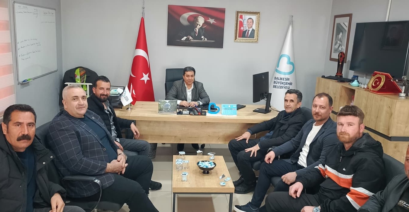 Balıkesir Belediye İş Sendikası, Makine İkmal Şube Müdürü Akdağ'ı Ziyaret Etti