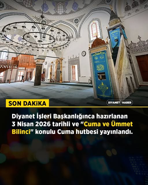 Balıkesir'de 3 Nisan Cuma Hutbesi: Ümmet Bilinci Vurgusu