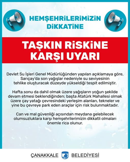 Çanakkale Belediyesi Ulusal Su Planı'na Hazır