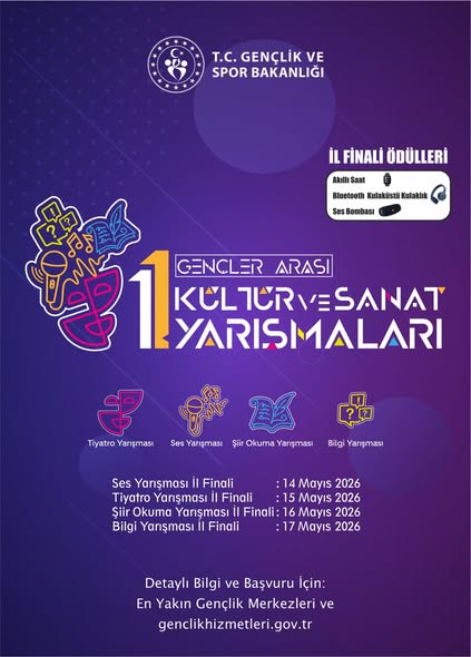 Balıkesir'de 2026 Gençler Arası Kültür ve Sanat Yarışmaları İçin Başvurular Başladı