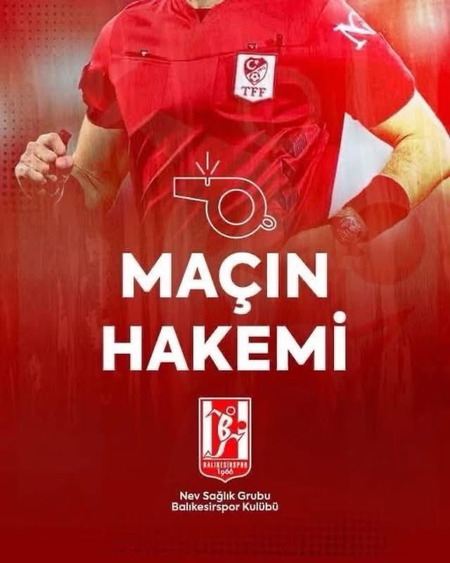 Balıkesirspor - Eskişehirspor maçının hakemleri belli oldu