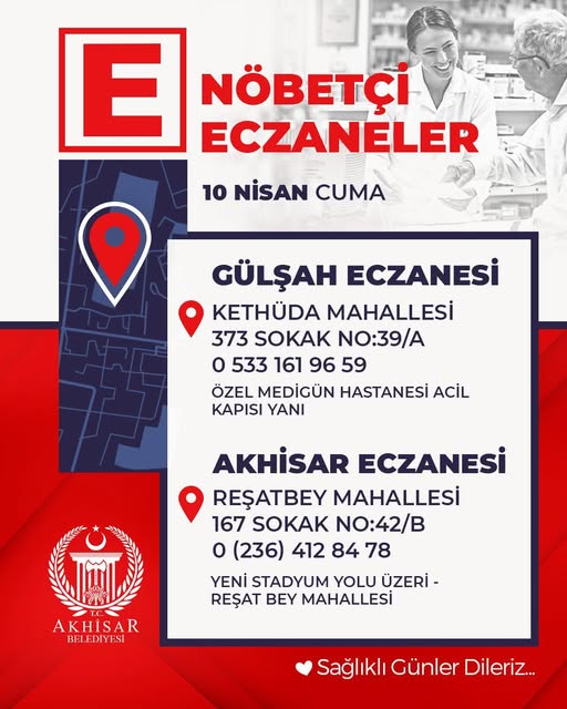 Akhisar'da Bugün Nöbetçi Eczaneler: Sağlık Hizmetine Kolay Erişim