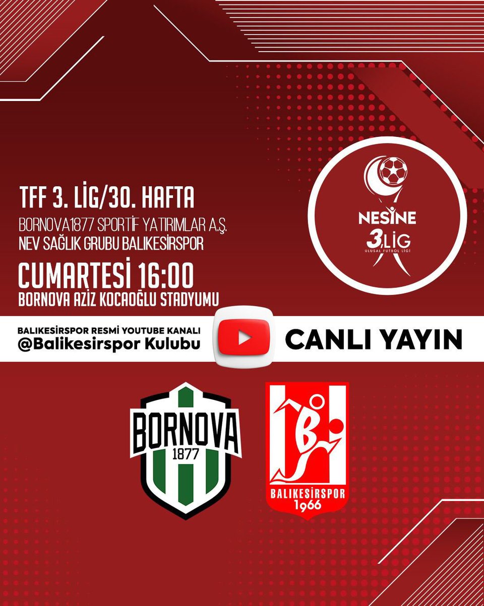 Balıkesirspor Maçı Bugün Canlı Yayınlanacak