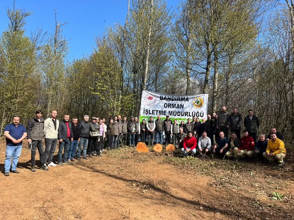 Balıkesir'de Genç Ormancılara Sahada Uygulamalı Kayın Eğitimi