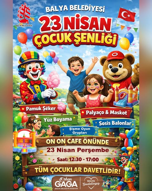 Balya'da 23 Nisan Şenliği: Çocuklar İçin Eğlence Dolu Program