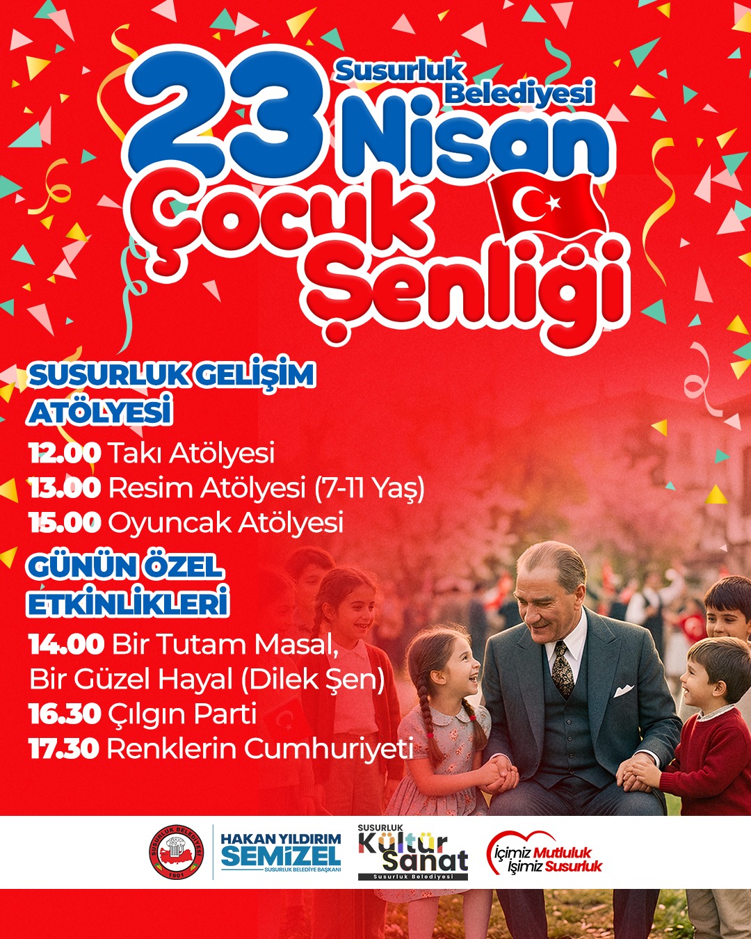 Susurluk'ta 23 Nisan Coşkusu: Çocuklar İçin Ücretsiz Etkinlikler