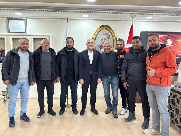Marmara Adası Enduro Ekibi Belediye Başkanı'nı Ziyaret Etti
