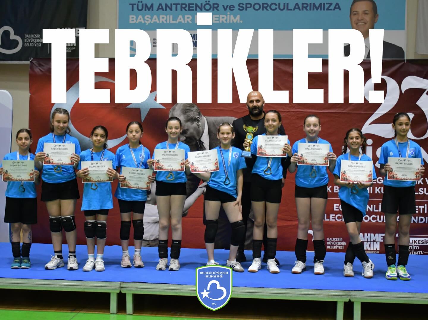 Balıkesir Minikleri 23 Nisan Şenliği'nde 4. Oldular