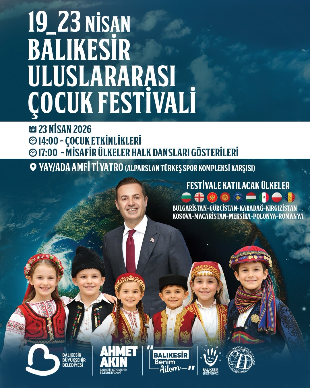 Balıkesir'de Uluslararası Çocuk Festivali Son Gününe Girerken