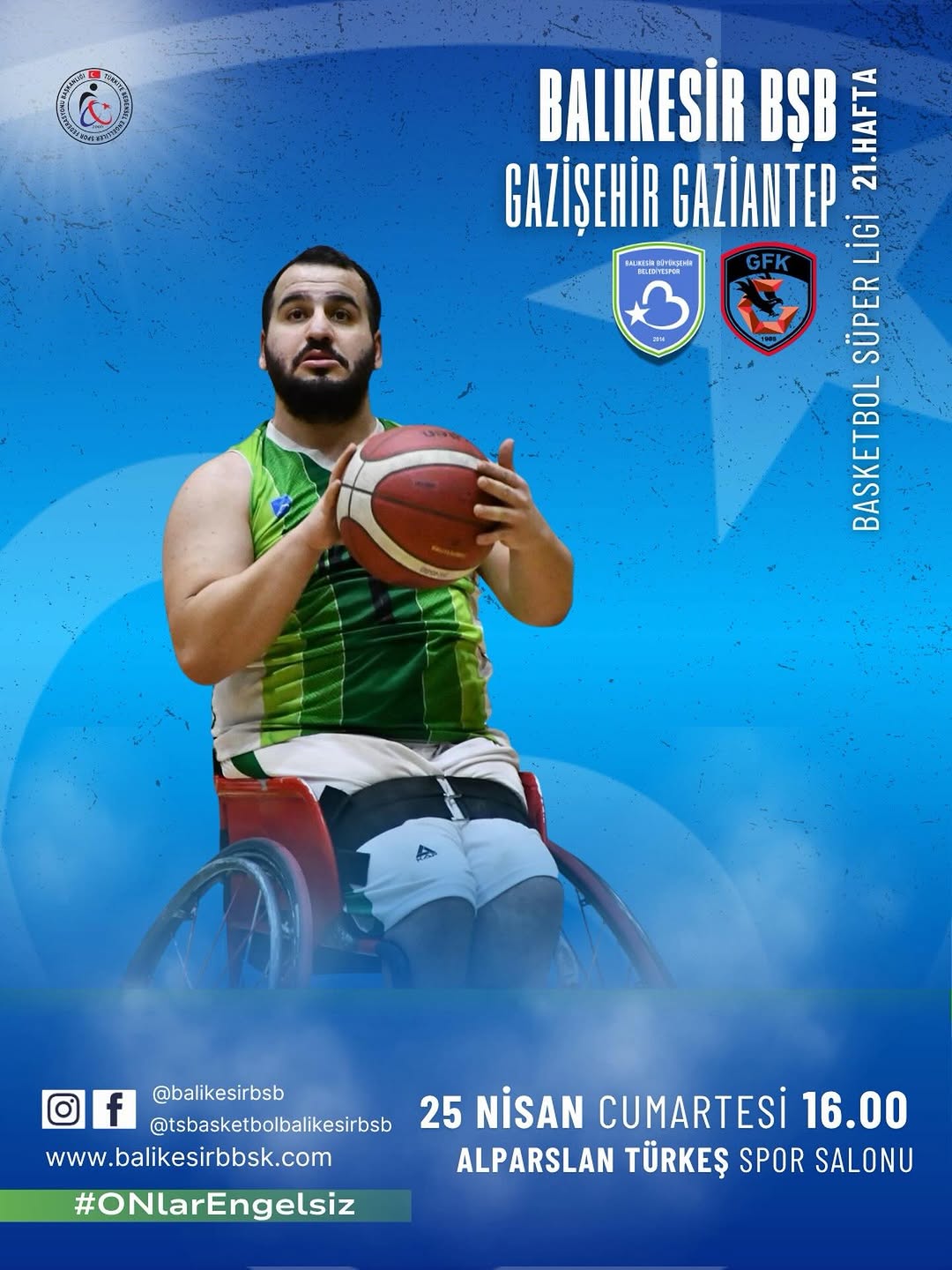 Balıkesir'de Tekerlekli Sandalye Basketbol Heyecanı