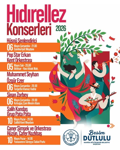 Manisa'da Hıdırellez Heyecanı: Konserler ve Dilek Ateşi Sizi Bekliyor