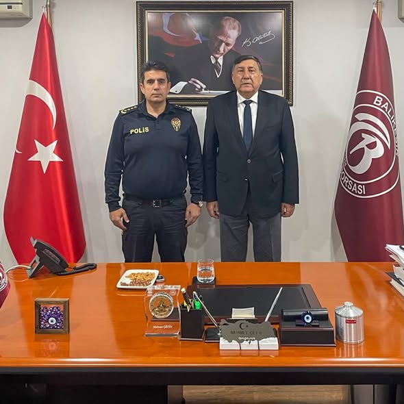 Balıkesir Emniyet Müdürü Ticaret Borsası'nda İş Birliği Görüşmesi