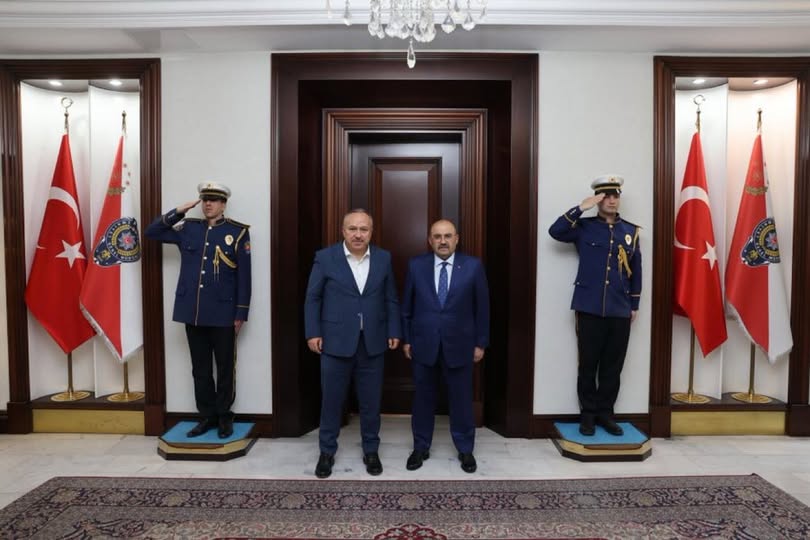 Vali Ustaoğlu'ndan Emniyet Genel Müdürü Fidan'a Ziyaret