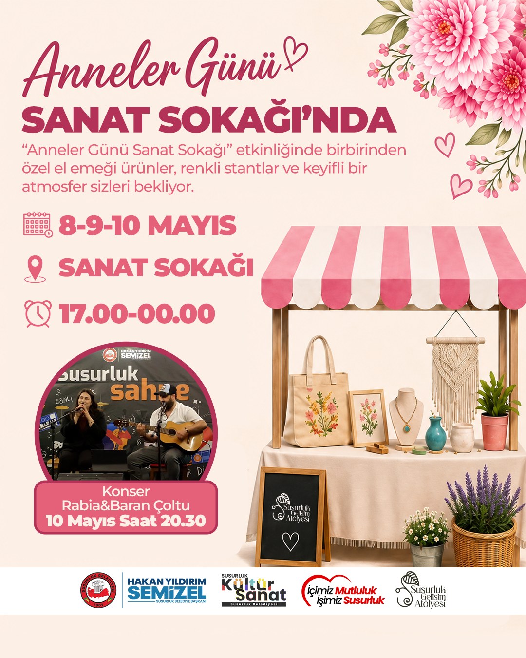 Susurluk'ta Anneler Günü Coşkusu: 3 Günlük Sanat Şöleni