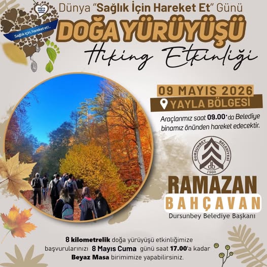 Dursunbey'de Doğa Yürüyüşü: Son Başvuru Bugün 17:00!