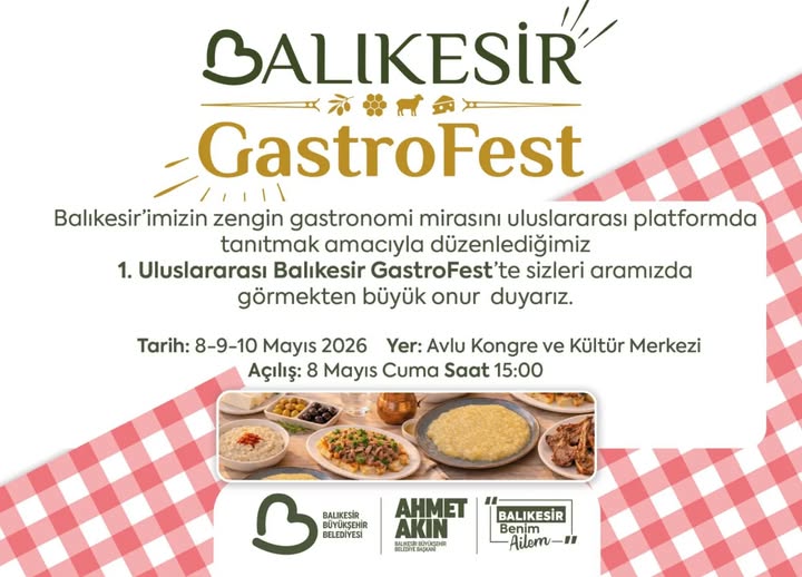 Balıkesir GastroFest Bugün Başlıyor: 3 Gün Lezzet Şöleni