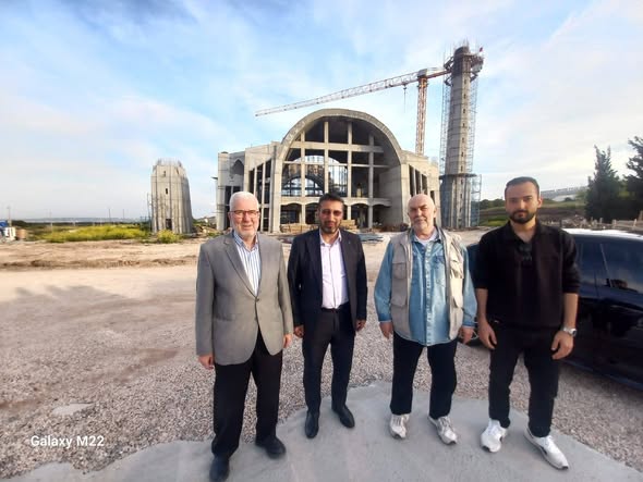 Bandırma'da Üniversite Cami İnşaatı İncelendi
