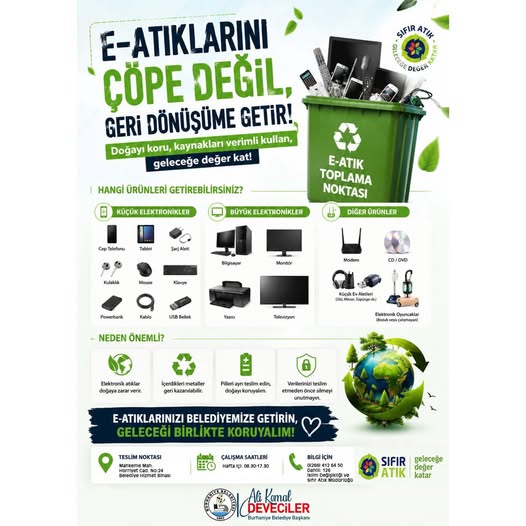 Burhaniye'de E-Atık Devrimi: Çöpe Değil, Geri Dönüşüme!