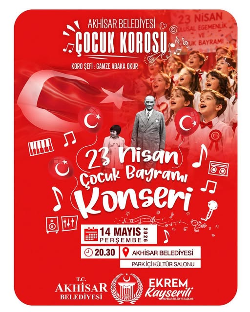 Akhisar'da Çocuk Korosu Konseri: 14 Mayıs'ta Park İçi'nde Buluşuyoruz