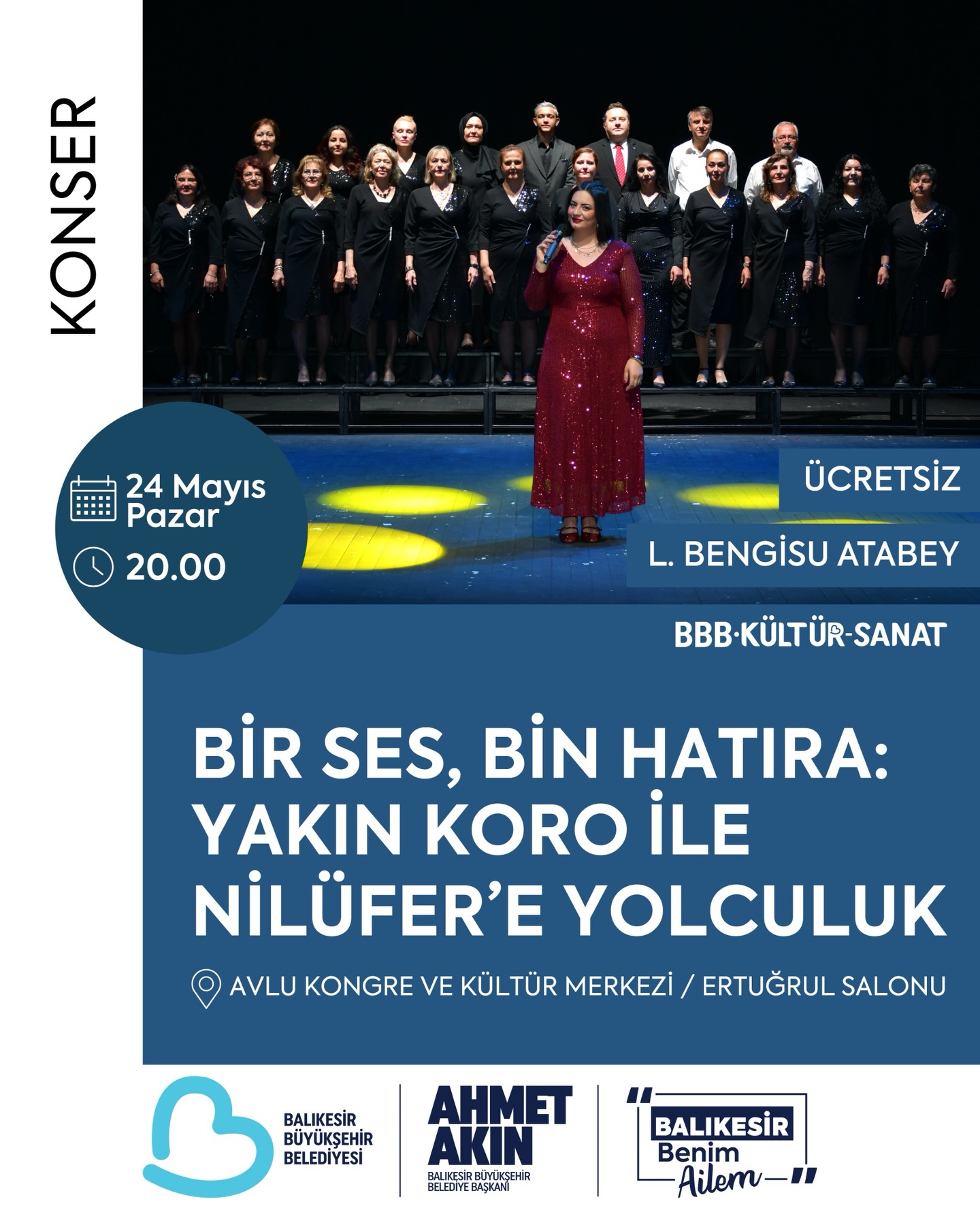 Balıkesir'de Nilüfer Rüzgarı: Ücretsiz Konser 24 Mayıs'ta