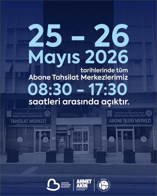BASKİ Abone Tahsilat Merkezleri Mayıs 2026'da Açık