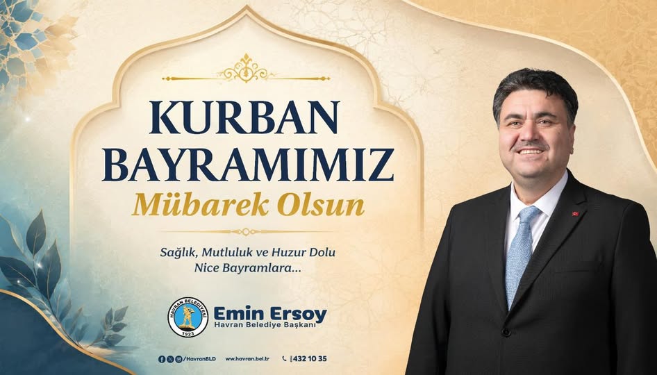 Havran Belediyesi'nden Kurban Bayramı Mesajı
