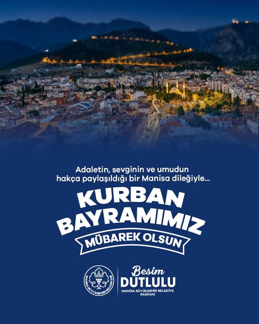 Manisa Büyükşehir'den Kurban Bayramı Mesajı