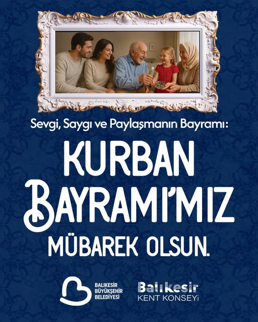 Balıkesir Kent Konseyi'nden Kurban Bayramı Mesajı