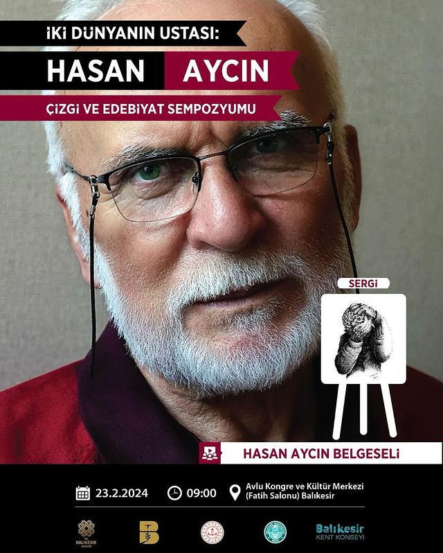 Balıkesir'de Hasan Aycın'ın edebiyat ve çizgi sanatını buluşturan sempozyum düzenleniyor.