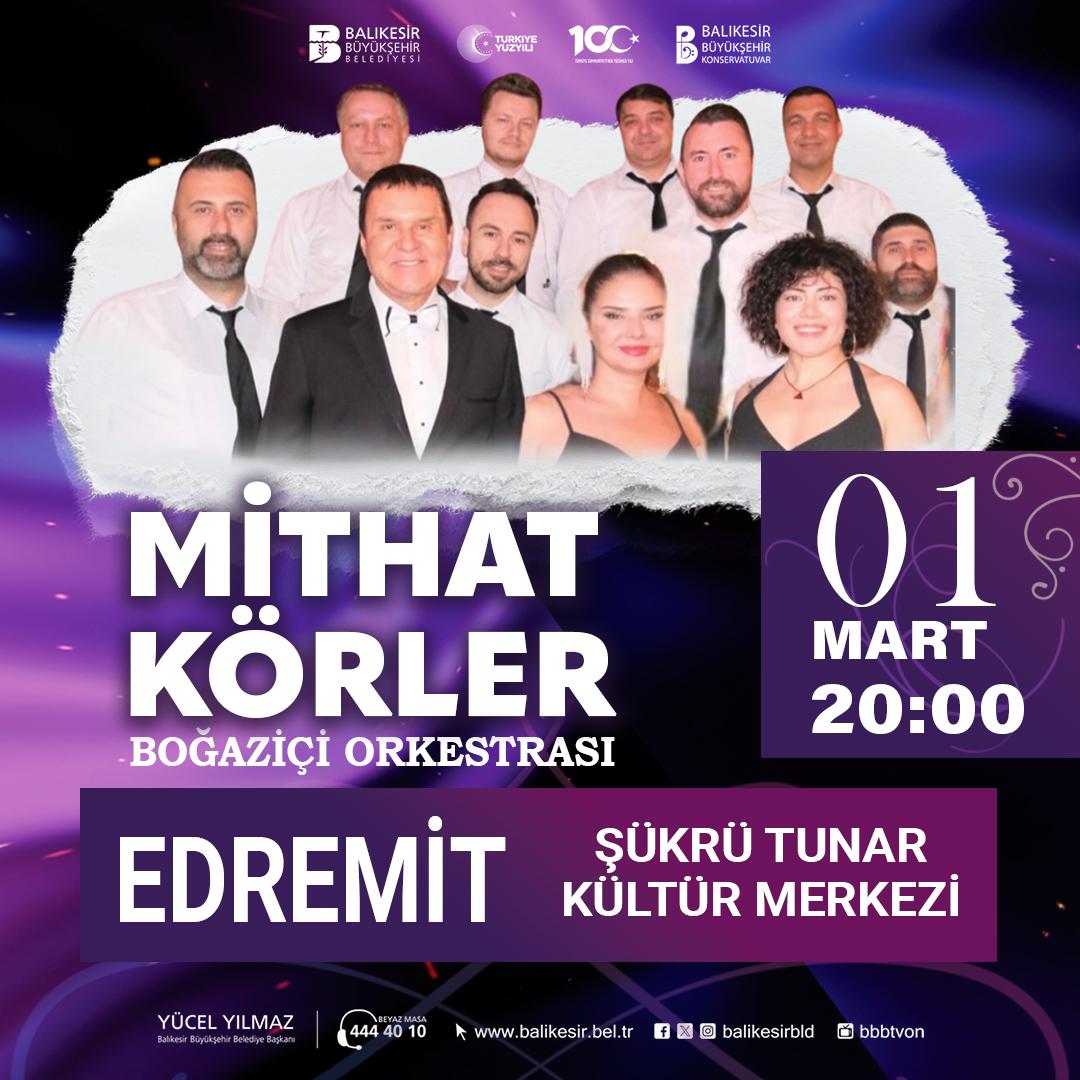 Edremit'te Ücretsiz Müzik Konseri: Mithat Körler ve Boğaziçi Orkestrası Sahne Alacak