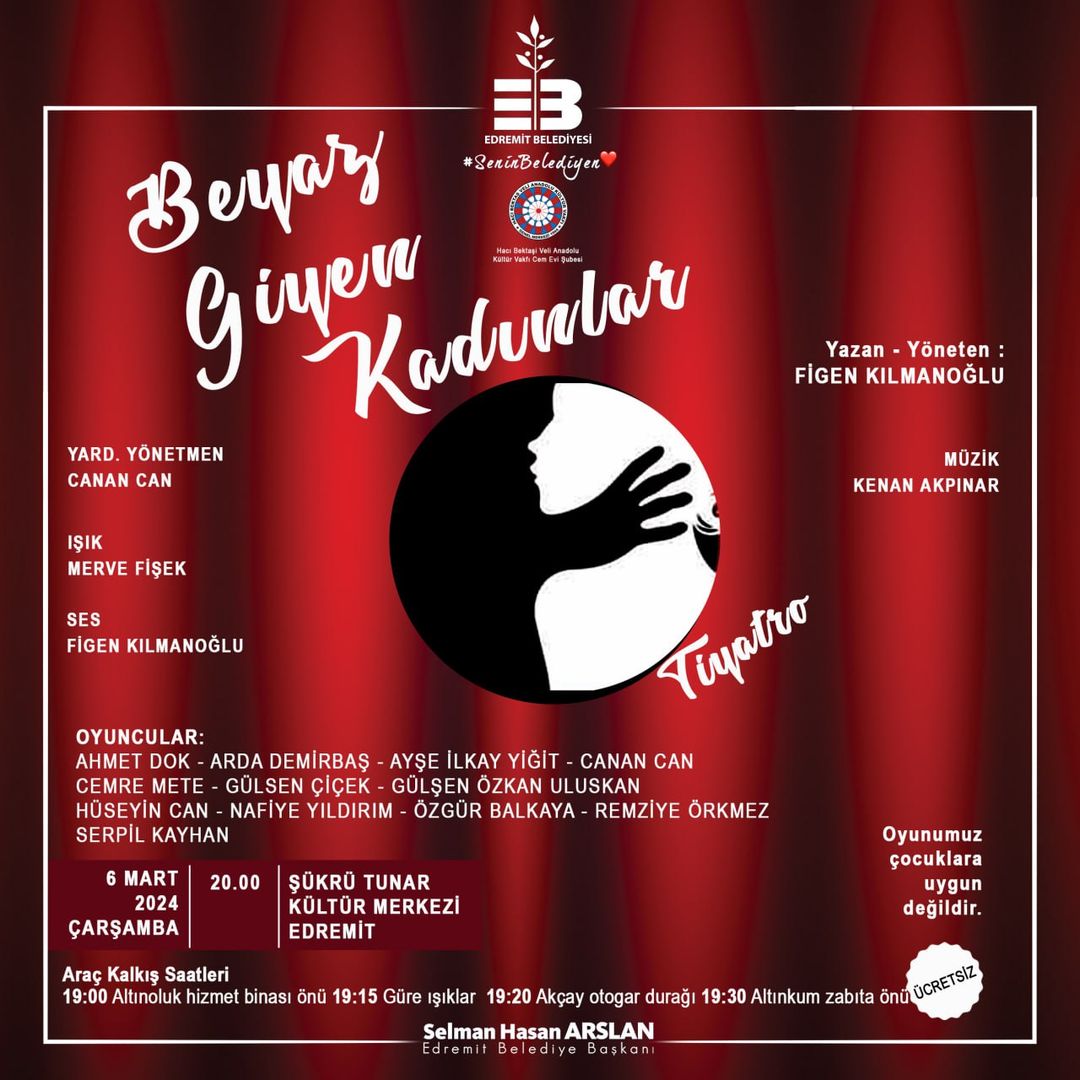 Edremit Belediyesi, Şükrü Tunar Kültür Merkezi'nde 