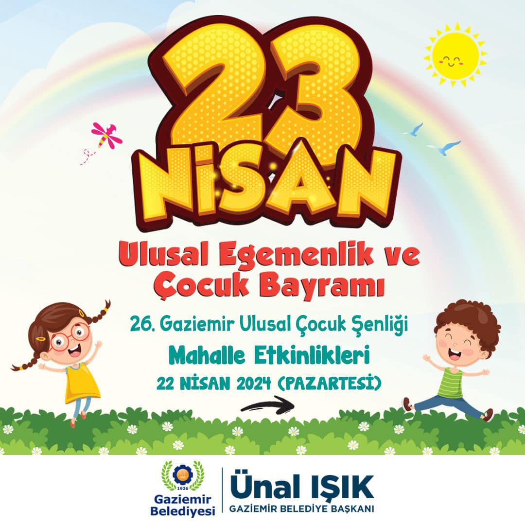 Gaziemir'de 26. Ulusal Çocuk Şenliği Yarın Başlıyor!