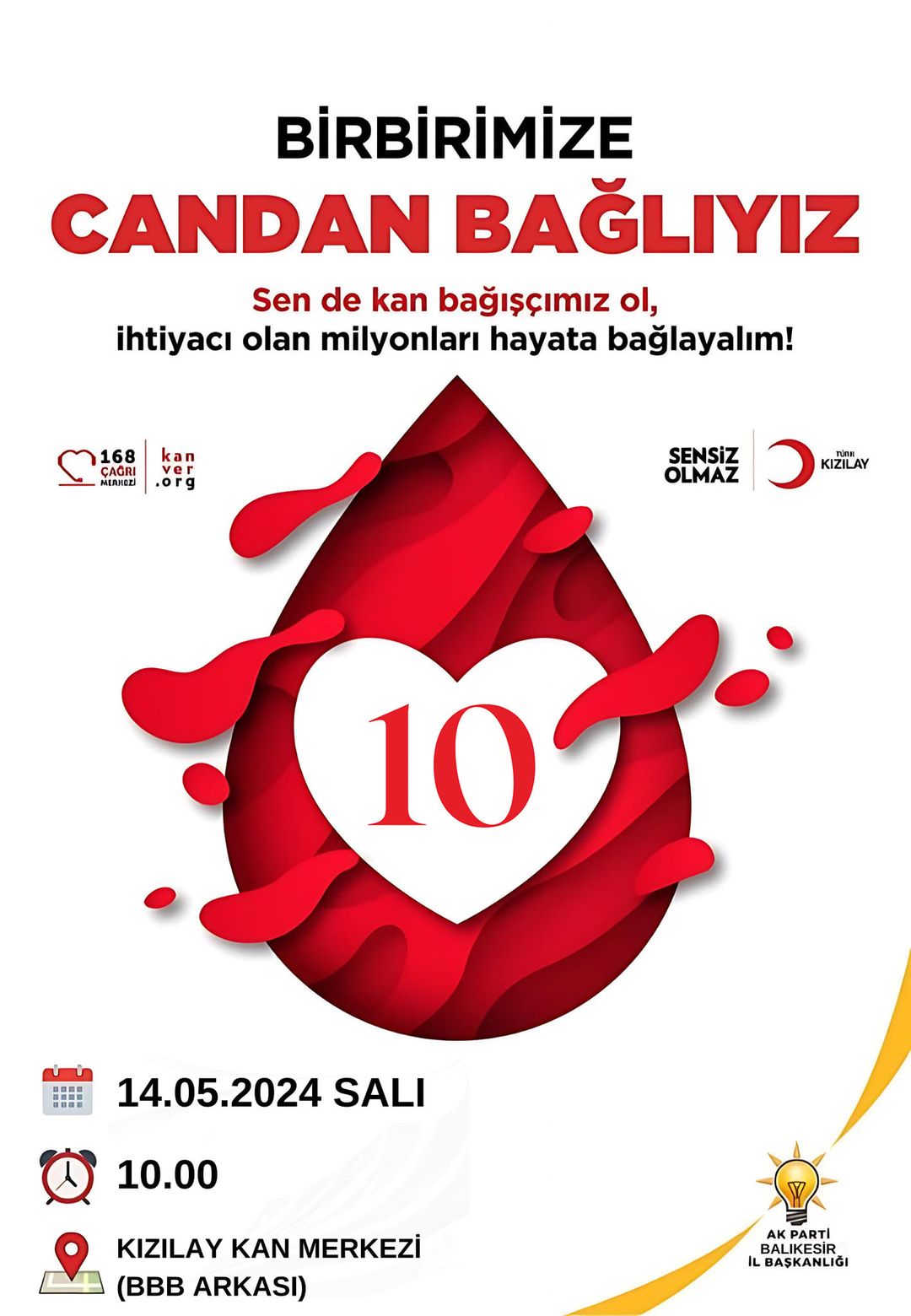Balıkesir'de Kızılay'dan Hayat Kurtaran Kan Bağışı Kampanyası