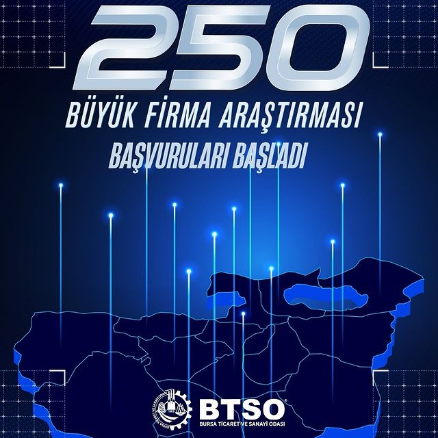 Bursa'nın En Büyük Firmaları Araştırması Başvuruları Başladı