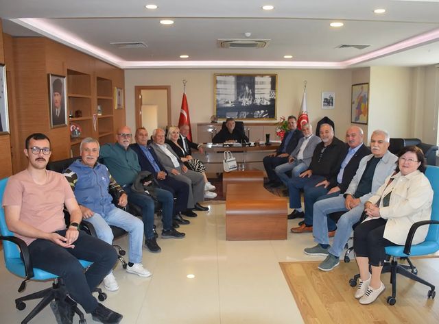 İYİ Parti Heyeti Çanakkale İl Genel Meclisi Başkanı Halil Ertuğrul'u Ziyaret Etti
