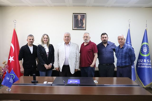 Nilüfer Belediyespor Kulübü Başkanı Muharrem Or, Muhammet Aydın’ı Ziyaret Etti