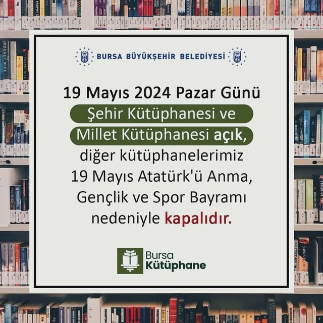 Bursa Büyükşehir Belediyesi, Gençlik ve Spor Bayramı'nda Kütüphane Düzenlemesi Yaptı