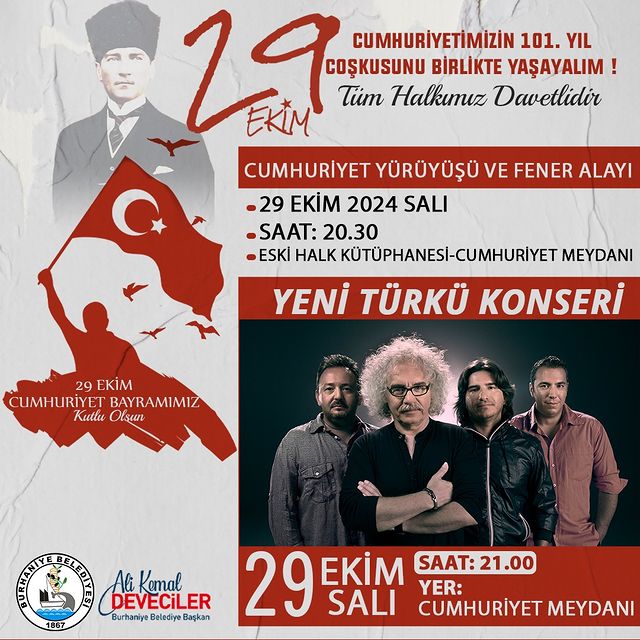 Burhaniye Cumhuriyetimizin 101. Yılını Kutlamak İçin Hazırlıklarını Tamamladı