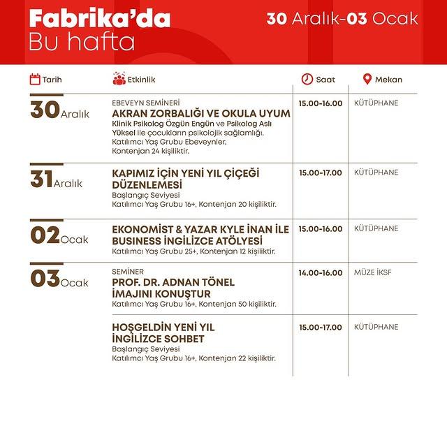 İzmir Kültür Sanat Fabrikası, Yeni Yıla Enerjik Giriş Yapmaya Hazırlanıyor