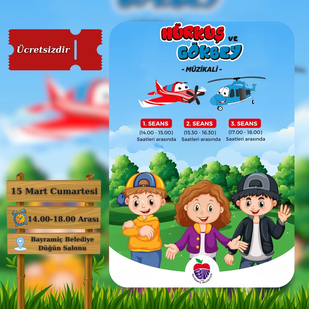 Bayramiç Belediyesi'nden Çocuklar İçin Müzikal Etkinlik