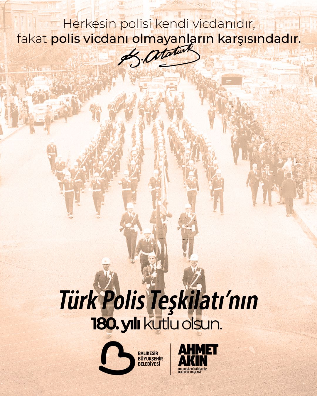 Türk Polis Teşkilatı 180. Yılını Kutluyor