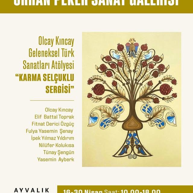 Ayvalık'ta Geleneksel Türk Sanatları Karma Sergisi Açıldı