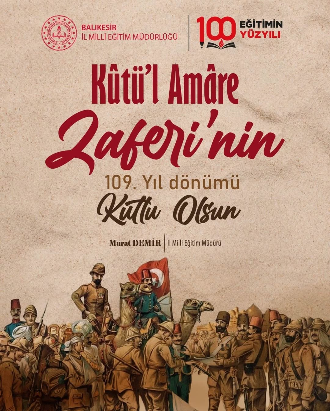 Küt ül Amare Zaferi'nin 109. Yılı: Balıkesir'de Anma Törenleri