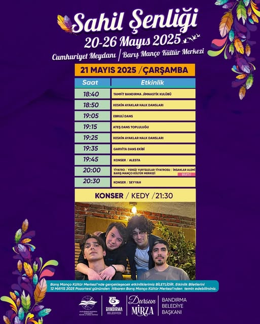 Bandırma Sahil Şenliği Coşkuyla Devam Ediyor