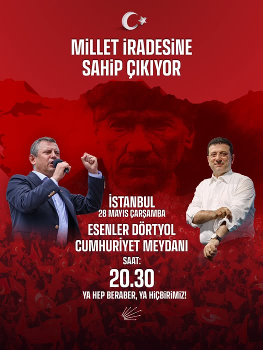 CHP'li Vekilden Esenler Mitingi Çağrısı: İmamoğlu ve Siyasi Tutuklular İçin Özgürlük Talebi