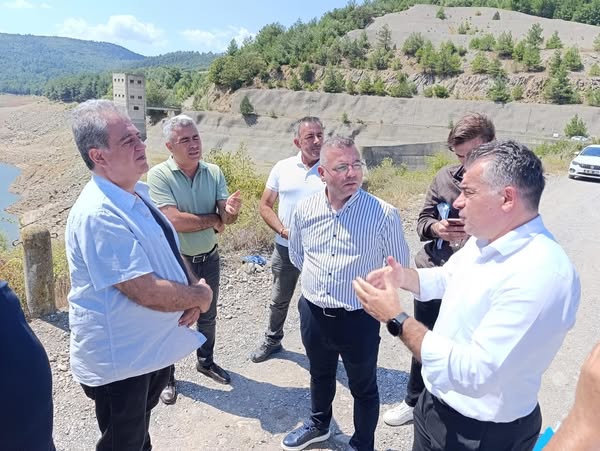 Gönen Yenice Barajı'nda Su Durumu İncelemesi Yapıldı