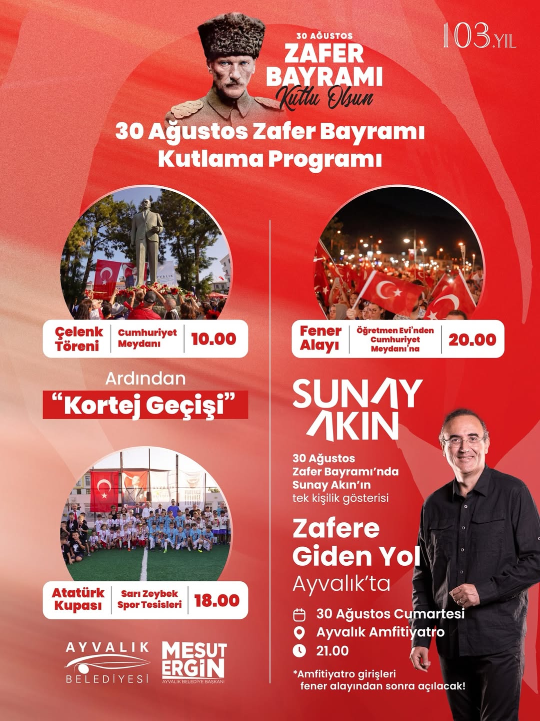 Ayvalık, 30 Ağustos Zafer Bayramı'nı Coşkuyla Kutlayacak