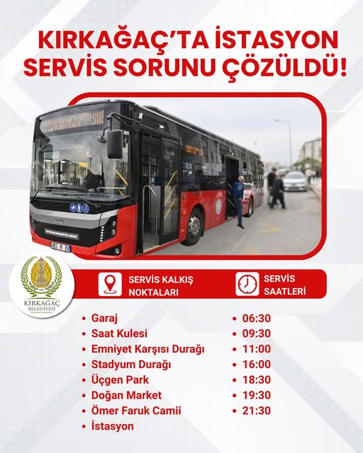 Kırkağaç'ta İstasyon Servis Sorunu Çözüldü: Ulaşım Rahatladı